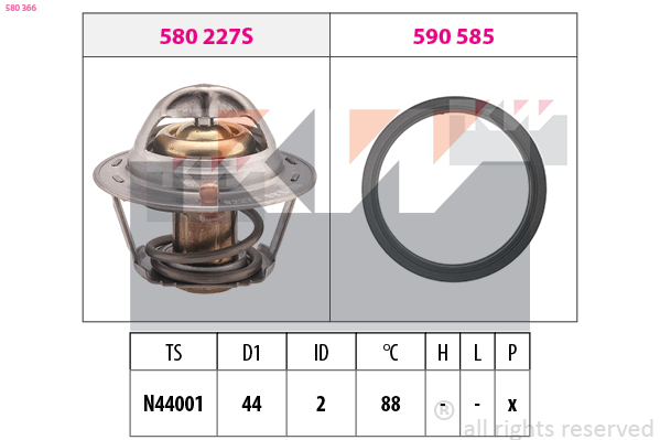 KW Termosztát+O gyűrű 580366_KW